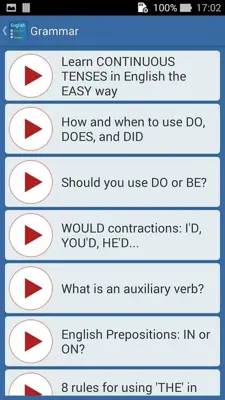 English Grammar android App screenshot 3