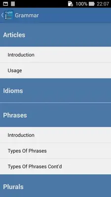 English Grammar android App screenshot 6